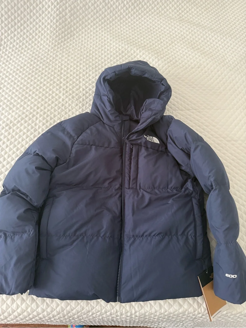 The North Face Boy’s Navy Hooded Down Jacket